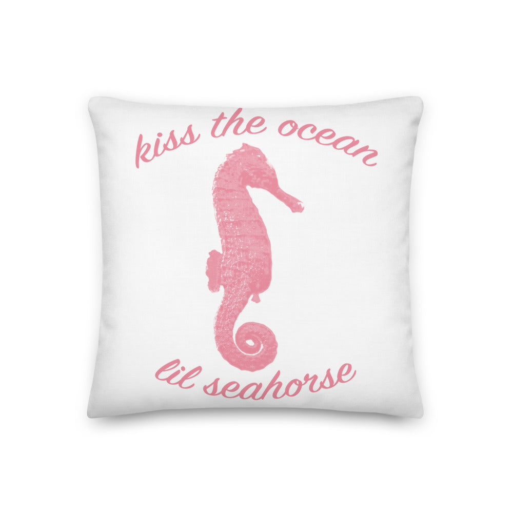 Baby Seahorse Pink Pillow
